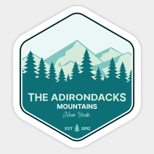 The Adirondacks Mountains Sticker